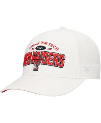 Top of the World - Men's White Texas Tech Red Raiders Iconic Logo Adjustable Hat