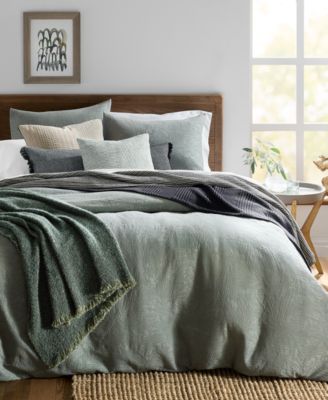 Oake - Verdant Mirage 3-Pc. Duvet Set, King