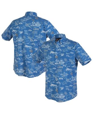 Reyn Spooner - Men's Blue Detroit Lions Kekai Performance Button-Down Shirt