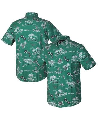 Reyn Spooner - Men's Green Philadelphia Eagles Throwback Kekai Performance Button-Down Shirt