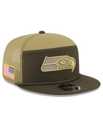 New Era - Men's Dark Green Seattle Seahawks 2025 Salute to Service Split Panel 9FIFTY Snapback Hat