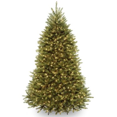 National Tree Company - National Tree 6 .5' Dunhill Fir Hinged Tree with 650 Clear Lights