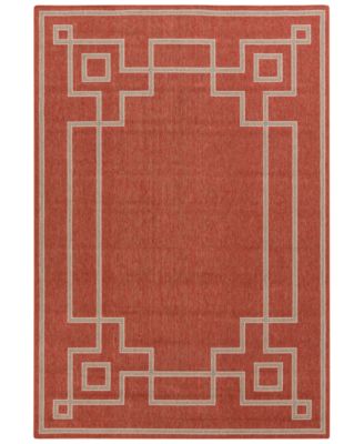 Livabliss - Alfresco ALF-9631 Rust 7'6" x 10'9" Area Rug
