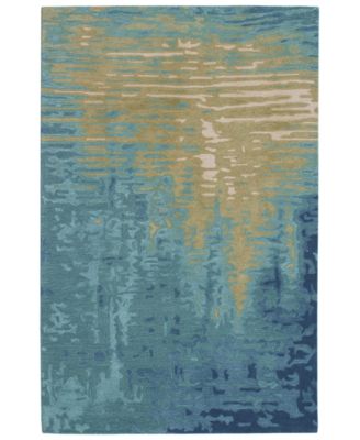 Liora Manne' - Corsica 9143 Reflection Ocean 2' x 7'6" Runner Area Rug