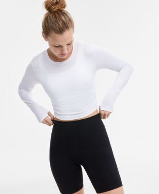 ID Ideology - Women's Soft Flex Long-Sleeve Crop Top