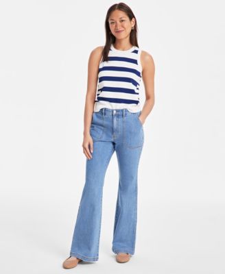 On 34th - Women's Mid Rise Flared-Leg Jeans