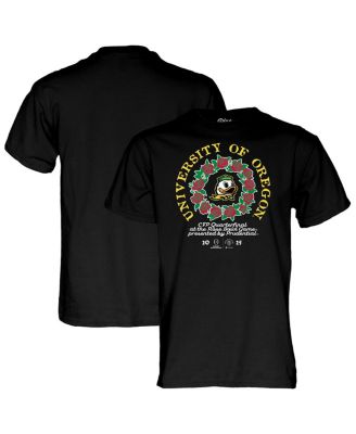 Blue 84 - Men's Black Oregon Ducks College Football Playoff 2025 Rose Bowl T-Shirt