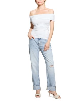 GUESS - Women's High-Rise Celia Boyfriend Jeans