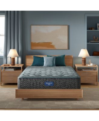 Beautyrest - Level One 13.5" Plush Tight Top Mattress Set - Full