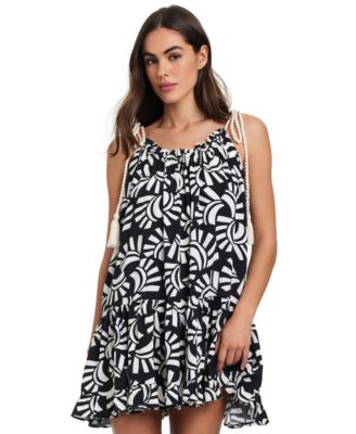Red Carter - Women's Braided-Tie-Straps Scoop-Neck Dress Swim Cover-Up