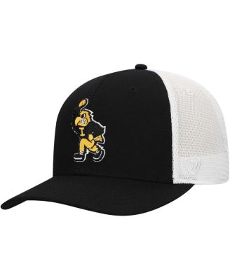 Top of the World - Men's Black Iowa Hawkeyes Two-Tone Adjustable Hat
