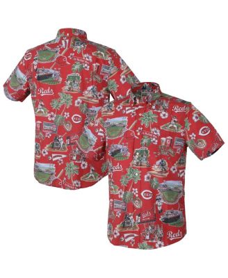 Reyn Spooner - Men's Red Cincinnati Reds Scenic Tri-Blend Button-Down Shirt