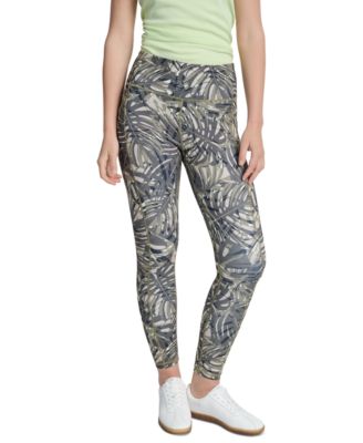 DKNY - Women's Printed High-Waist 7/8 Tights