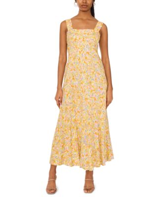 MSK - Women's Sleeveless Square-Neck Maxi Dress