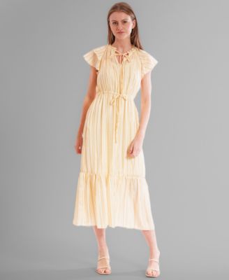 julia jordan - Women's Chiffon Tie-Neck Sleeveless Maxi Dress