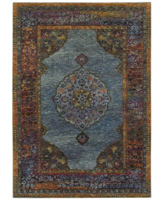 Oriental Weavers - Andorra Ardebil Blue 1'10" x 3'2" Area Rug