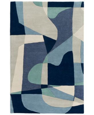 Livabliss - Forum FM-7195 Teal 7'6" x 9'6" Area Rug