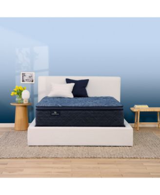 Serta - Perfect Sleeper Cobalt Calm 14" Firm Pillow Top Mattress Set, Twin