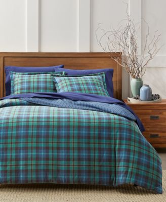 Charter Club - Campbell Plaid Flannel Comforter, King