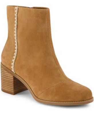 TOMS - Women's Evelyn Stacked Block-Heel Booties