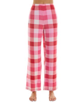 Roudelain - Women's Fuzzy Check-Print Pajama Pants