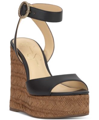 Jessica Simpson - Women's Kamindi Ankle-Strap Platform Wedge Sandals