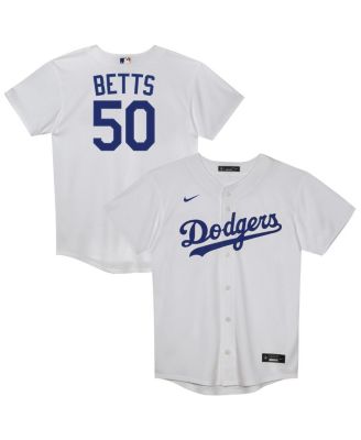 Outerstuff - Juvenile Mookie Betts White Los Angeles Dodgers Replica 2.0 Player Jersey