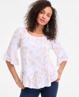 Style & Co - Petite Morning Glories Convertible Top