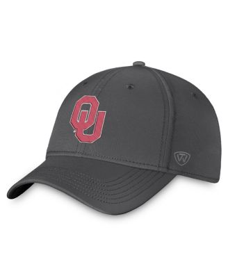 Top of the World - Men's Charcoal Oklahoma Sooners Trainer Adjustable Hat