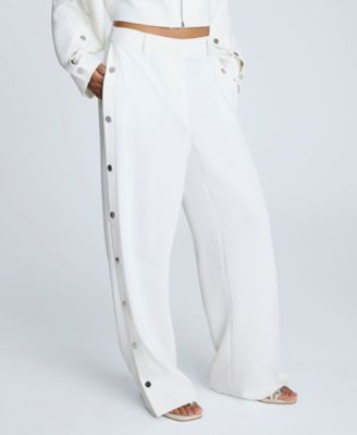 Kenneth Cole - Women's High-Rise Side-Snap Pants