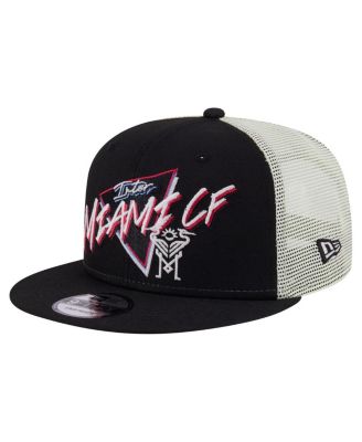 New Era - Men's Black Inter Miami CF Neon 9FIFTY Snapback Hat