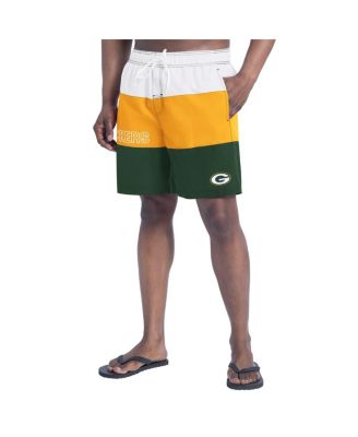 G-III Sports by Carl Banks - Men's Green/Gold Green Bay Packers Sunrise Volley Swim Shorts