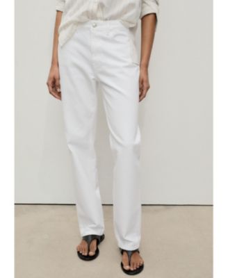 MANGO - Women's Mid-Rise Straight Jeans
