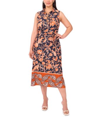 MSK - Plus Size Sleeveless Jersey Midi Dress