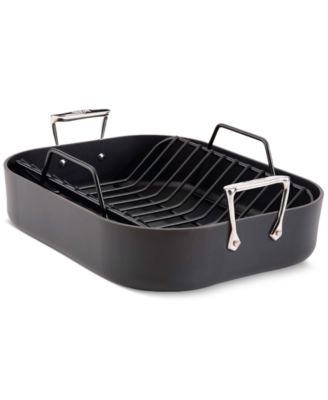 All-Clad - HA1 Expert Cookware Nonstick 13" X 16" Roaster with Rack