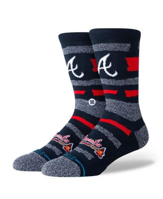 Stance - Men's and Women's&nbsp;Atlanta Braves Squeeze Tri-Blend Knit Crew Socks