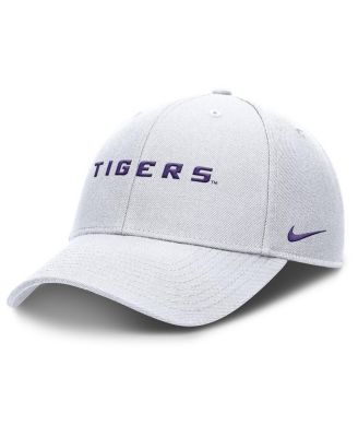 Nike - Men's White LSU Tigers 2025 On-Field Rise Performance Adjustable Hat