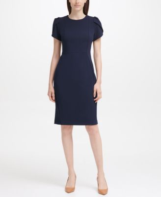 Calvin Klein - Tulip-Sleeve Sheath Dress