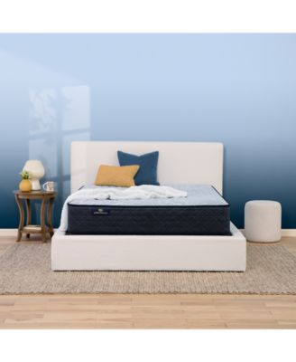 Serta - Perfect Sleeper Blue Lagoon Night 12" Firm Mattress Set, Queen Split