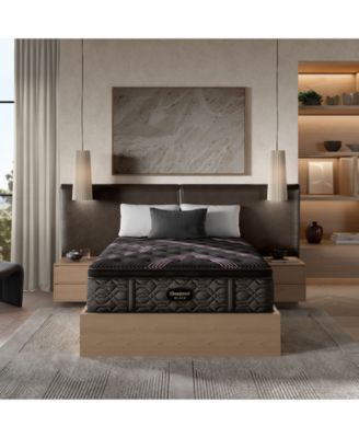 Beautyrest - Black Series Two 16.25" Plush Pillowtop Mattress Set - Queen Split