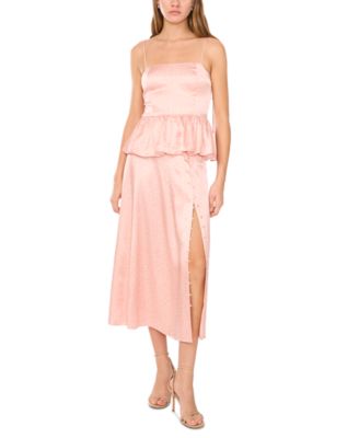 1.STATE - Women's Printed Button-Trim Midi Skirt