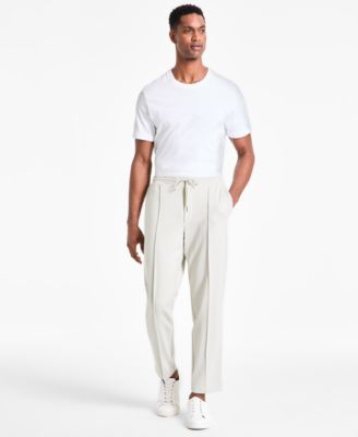 Alfani - Men's Alfatech Regular-Fit Compact Textured Ponte-Knit Pants