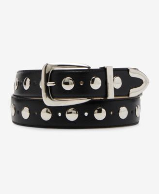 Steve Madden - Women's Studded Faux-Leather Belt