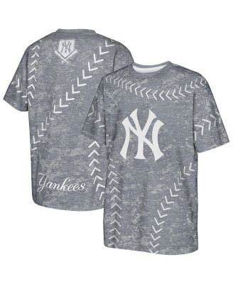 Outerstuff - Big Boys and Girls Navy New York Yankees Slide Score Bold T-Shirt