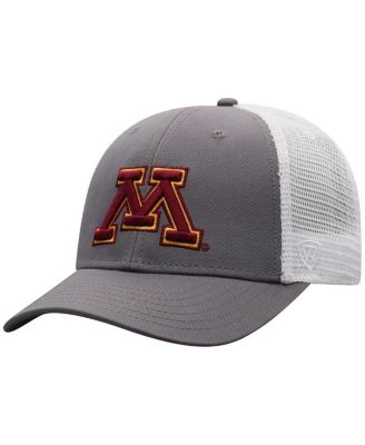 Top of the World - Men's Gray/White Minnesota Golden Gophers Victory Baseline Trucker Adjustable Hat
