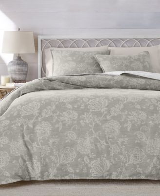 Charter Club - Jacobean Chenille 3-Pc. Comforter Set, Full/Queen