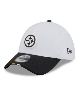 New Era - Men's White/Black Pittsburgh Steelers 2025 NFL Training Camp 39THIRTY Flex Hat