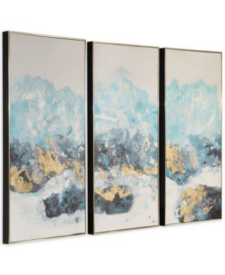Uttermost - Crashing Waves Abstract Art Set of 3