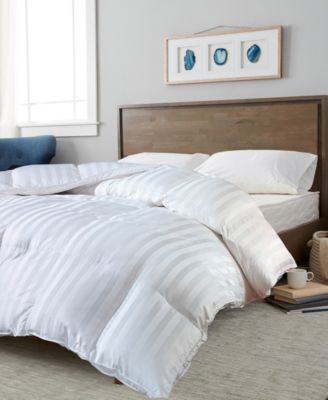 Blue Ridge - 500TC Damask Stripe Duraloft&reg; Down Alternative Twin Comforter