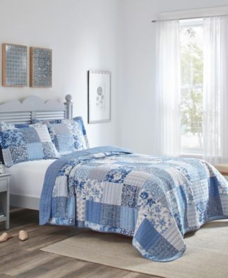 Laura Ashley - Paisley Patchwork Twin Quilt-Sham Set